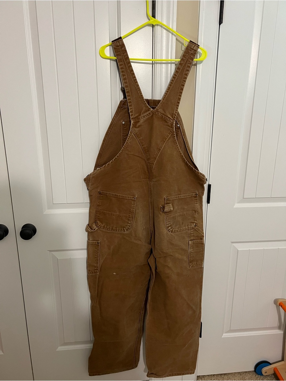 Carhartt Brown Duck Canvas Work Overalls
